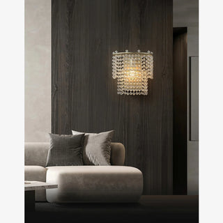 MIRODEMI® Elda | Chrome/Gold Crystal Modern Wall Lamp | wall sconces | crystal light