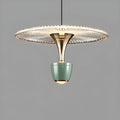 MIRODEMI Engelberg Chandelier In The Shape of Art Flower Umbrella Green