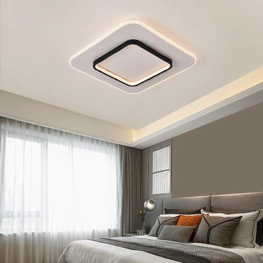 MIRODEMI® Enghien | black Square LED Ceiling Light