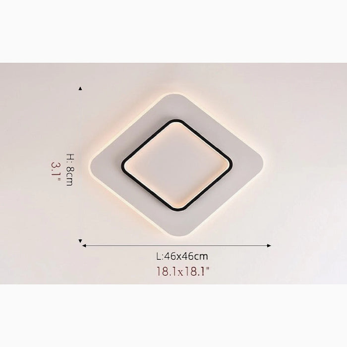 MIRODEMI® Enghien | Square shaped LED Ceiling Light