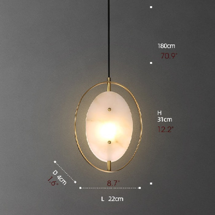 MIRODEMI® Erli | Luxury Shining LED Pendant Light for Dining Room