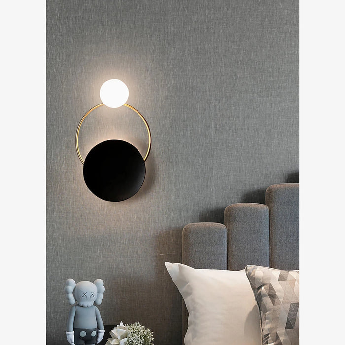 MIRODEMI® Errenteria | Black/Gold Modern luxury crystal wall lamp | wall light | wall sconce