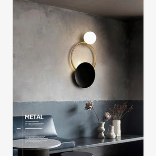 MIRODEMI® Errenteria | Black/Gold Modern luxury crystal wall lamp | wall light | wall sconce