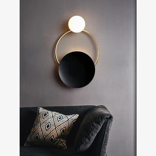 MIRODEMI® Errenteria | Black/Gold Modern luxury crystal wall lamp | wall light | wall sconce