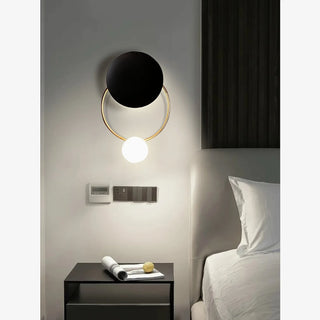 MIRODEMI® Errenteria | Black/Gold Modern luxury crystal wall lamp | wall light | wall sconce