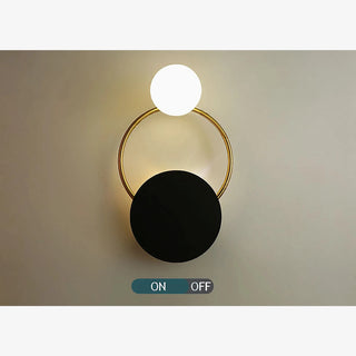 Errenteria | Black/Gold Modern luxury crystal wall lamp