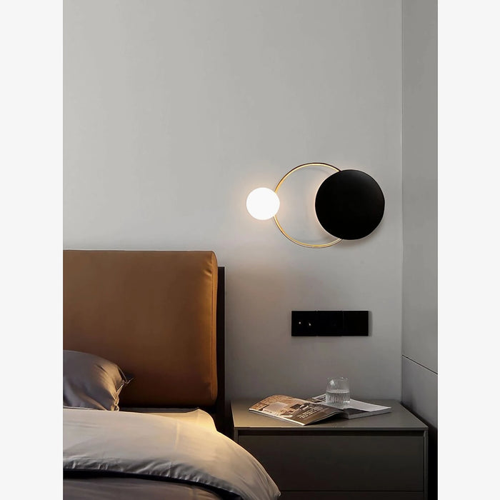 MIRODEMI® Errenteria | Black/Gold Modern luxury crystal wall lamp