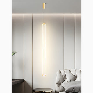 MIRODEMI Estavayer-le-Lac | Minimalistic Oval Pendant Light in a Nordic Style for Living Room