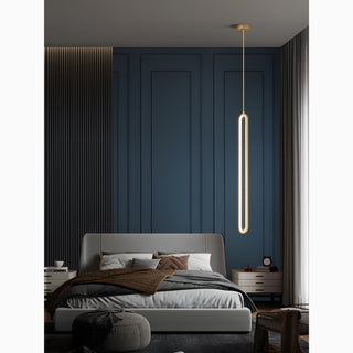 MIRODEMI Estavayer-le-Lac | Minimalistic Oval Pendant Light in a Nordic Style for Home Interior 