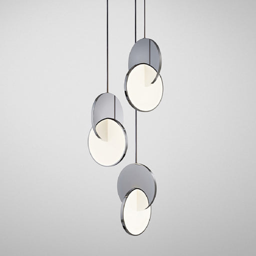 MIRODEMI® Èze Round Stainless Steel Hanging Light Fixture Chrome / 7*10 / Warm Light