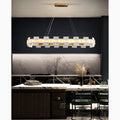 MIRODEMI® Farinole | Oval Stylish Marble Design Ceiling Chandelier