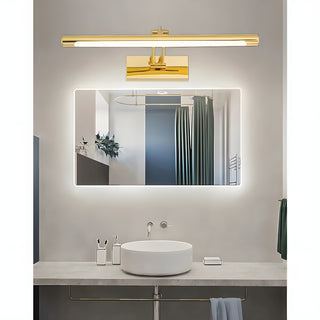 Figueres | Gold/Chrome Modern Wall Mirror Lamp from Mirodemi for Bathroom, Living Room, Bedroom | Luxury Light Fixtures | LED Light | 