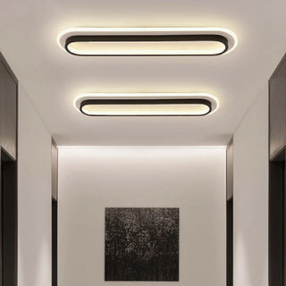 MIRODEMI® Fleurus | black Rectangle LED Celling Light