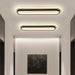 MIRODEMI® Fleurus | black Rectangle LED Celling Light