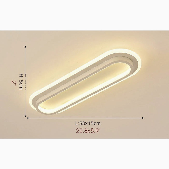 MIRODEMI® Fleurus | Rectangle LED Celling Light sizes