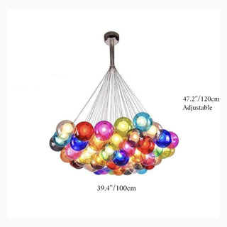 MIRODEMI® Flüelen | Elegant Rainbow Glass Ball Lighting Fixture for Ceilings