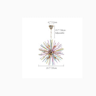 MIRODEMI Flumserberg Creative Colourful Size Glass Chandelier