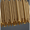 MIRODEMI Fontan Trendy Rectangle Gold Stainless Steel Chandelier Luxury Lighting For Home