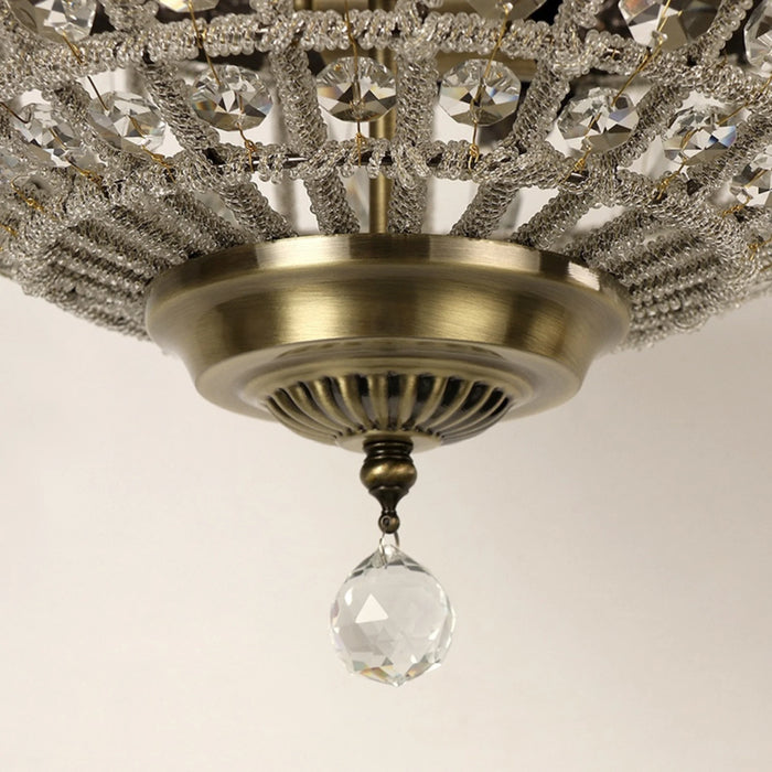 MIRODEMI® Fosses-la-Ville | Bronze Crystal Chandelier for Bedroom