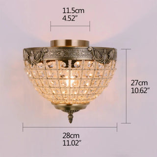 MIRODEMI® Fosses-la-Ville | Retro Bronze Crystal Chandelier Parameters