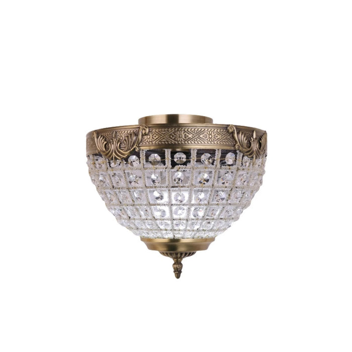 MIRODEMI® Fosses-la-Ville | Retro Bronze Crystal Chandelier for Living Room