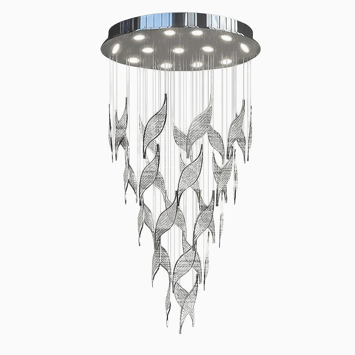 MIRODEMI®  Framura | Creative Charming LED Silver Crystal Chandelier