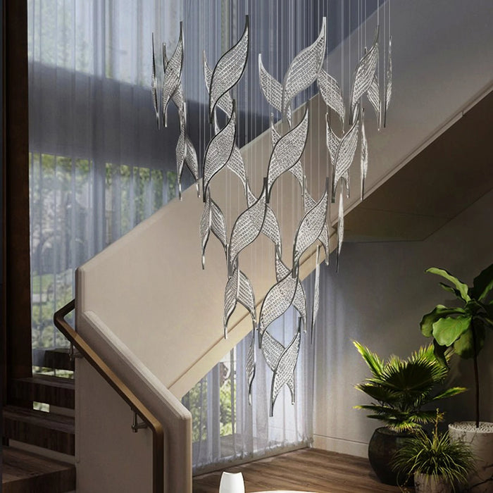 MIRODEMI®  Framura | Creative Charming LED Wings Design Crystal Chandelier