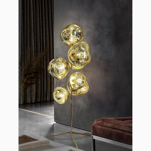 MIRODEMI® Freiburg | Creative Acrylic Lava Stone LED Floor Lamp for Living Room, Bedroom, Home, Hall