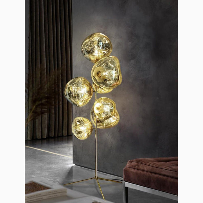 MIRODEMI® Freiburg | Creative Acrylic Lava Stone LED Floor Lamp for Living Room, Bedroom, Home, Hall