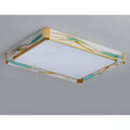  Fribourg | Rectangular LED Сopper Ceiling Lamp from Mirodemi for Living Room, Kitchen, Dining Room, Bedroom | Cool Light | Warm Light | LED Light | Creative Style |