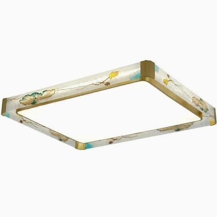 MIRODEMI® Fribourg | Rectangular LED Сopper Ceiling Lamp for home