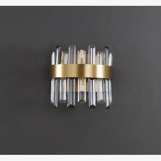 MIRODEMI® Gandia | Brushed Gold design wall sconce | wall light for home