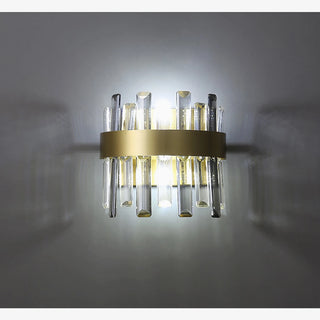 MIRODEMI® Gandia | Brushed Gold design wall sconce | wall light for home