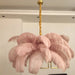 MIRODEMI® Gembloux | Pink Feather Round Light