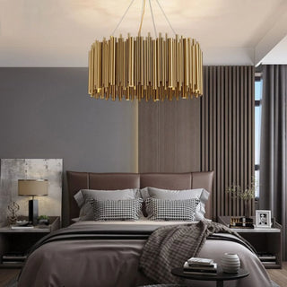 MIRODEMI® Genappe | Luxury Drum Stainless Steel Chandelier