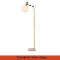 MIRODEMI® Geneva | Stylish Gold Glass Luxury Floor Lamp for Living Room, Bedroom, Home, Hall