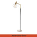 MIRODEMI® Geneva | Stylish Gold Glass Luxury Floor Lamp for Living Room, Bedroom, Home, Hall