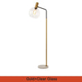 MIRODEMI® Geneva | Stylish Gold Glass Luxury Floor Lamp for Living Room, Bedroom, Home, Hall
