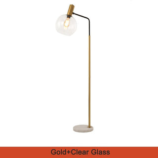 MIRODEMI® Geneva | Stylish Gold Glass Luxury Floor Lamp for Living Room, Bedroom, Home, Hall