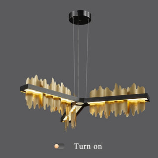 MIRODEMI® Genève | Black Long Chandelier for Living Room