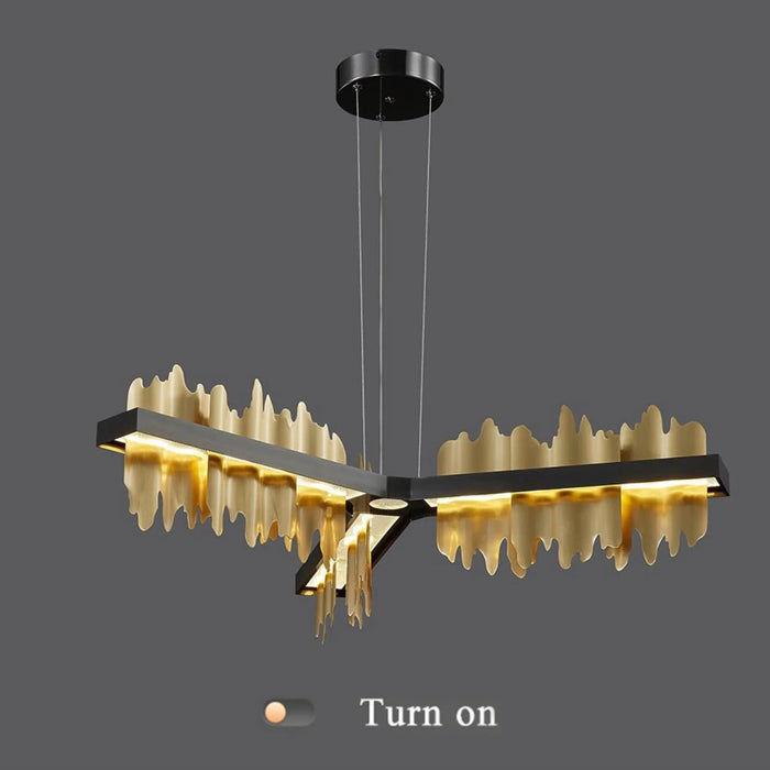 MIRODEMI® Genève | Black Long Chandelier for Living Room