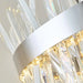 MIRODEMI® Genk | Gold/Chrome Drum Crystal Chandelier for Hall