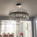 MIRODEMI® Genk | Gold/Chrome Round Crystal Lighting for Hall