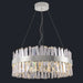 MIRODEMI® Genk | Gold/Chrome Round Crystal Chandelier for Dining Room