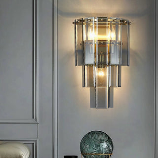 MIRODEMI® Gernika | Gold/Blue Frosted glass Wall Lamp | wall sconces | wall lamp