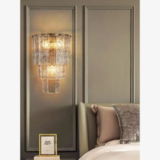 MIRODEMI® Gernika | Gold/Blue Frosted glass Wall Lamp | wall sconces | wall lamp