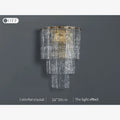 MIRODEMI® Gernika | Gold/Blue Frosted glass Wall Lamp | wall sconces | wall lamp
