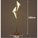 MIRODEMI® Gersau | Artistic Gold Modern Parrot-Shaped Floor Lamp for Living Room, Bedroom, Home, Hall