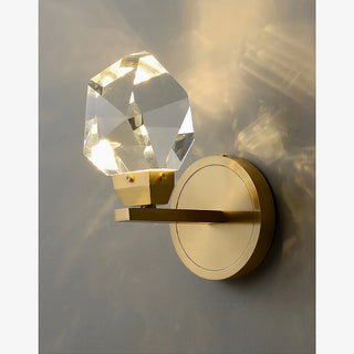 MIRODEMI® Getafe | Diamond Design Crystal Led Wall Sconce | wall light | wall lamp