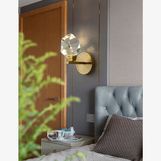 MIRODEMI® Getafe | Diamond Design Crystal Led Wall Sconce | wall light | wall lamp